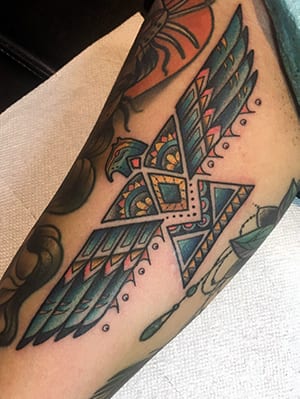 Native American Bird Tattoo