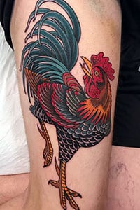 Rooster tattoo meaning