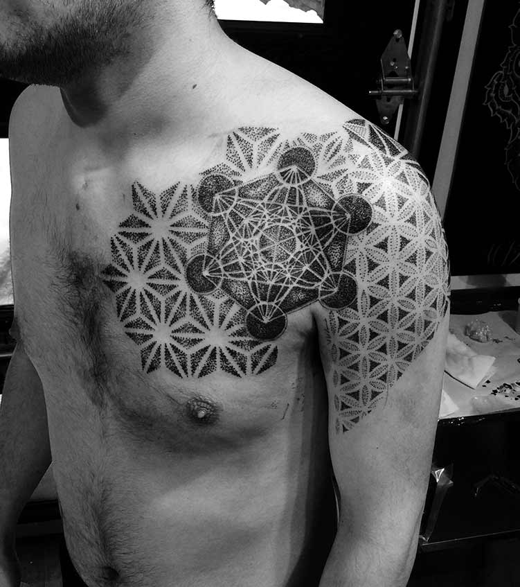 Metatron's Cube Tattoo